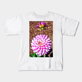 Pink Dahlia Kids T-Shirt